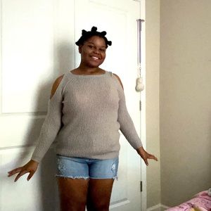 BONGO Gray Shirt with shoulder holes